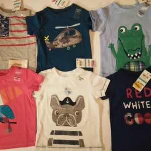 First Impression 6 Piece Set Baby's T- Shirt 3-6 M